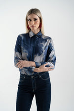 V2508/01 CAMICIA BASICA DI RASO A FANTASIA