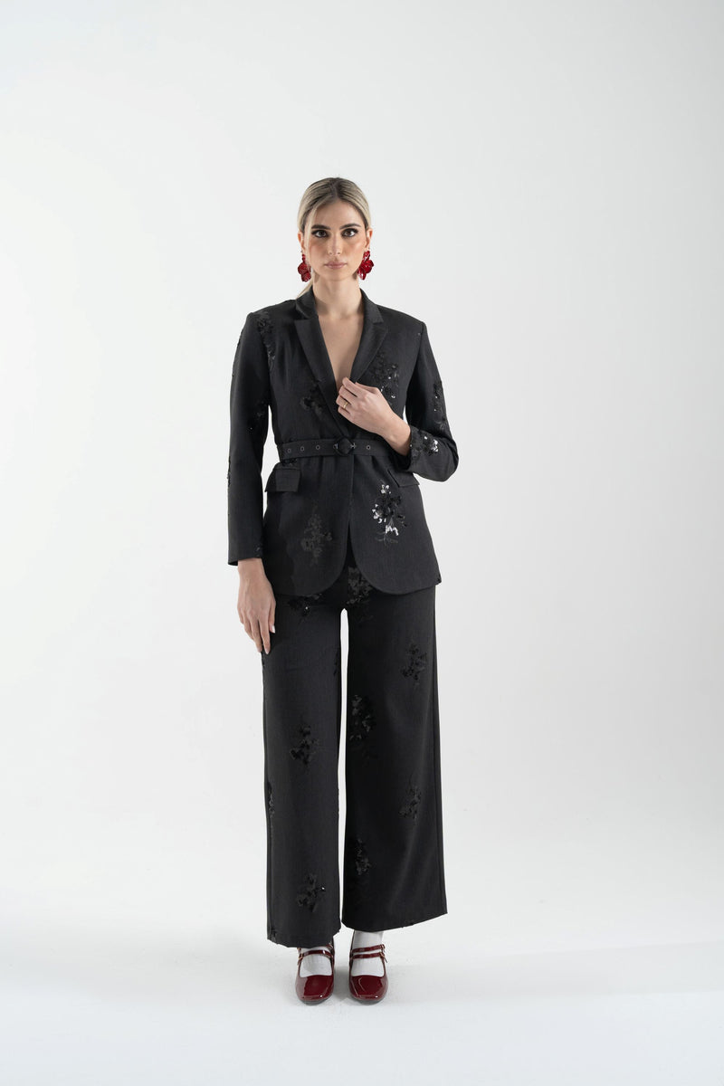 Pantalaccio in flanella ricamata