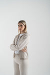 Pantalone in maglia a coste