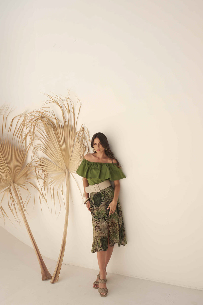 Una Gonna Gonna A Ruota Con Spacco Mezza Ruota Disegnare Una Gonna