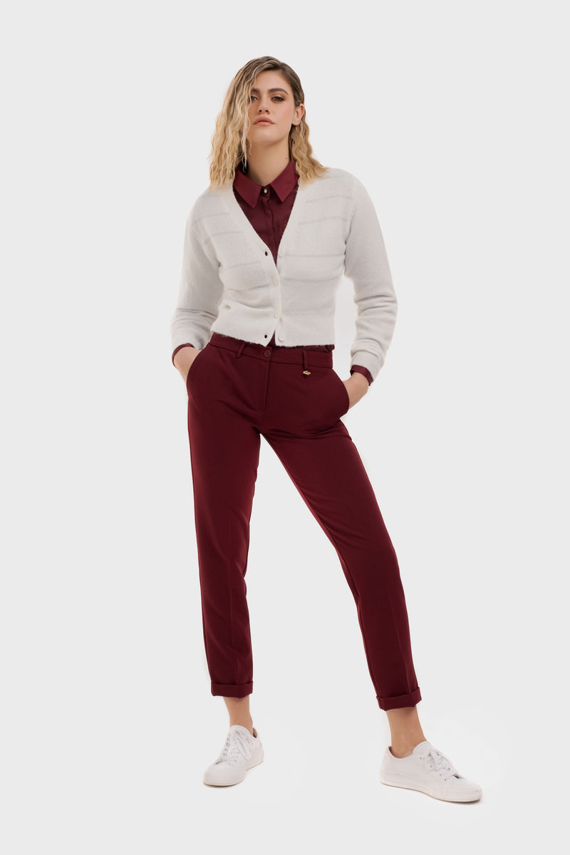 PANTALONE BASICO CON TASCA AMERICA E FRISI