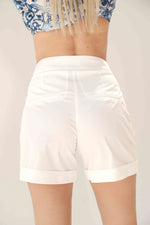 SHORT CON PENCE E RISVOLTO