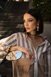 Camicia over a righe con tasconi