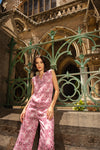 Blusa in raso viscosa fantasia maiolica