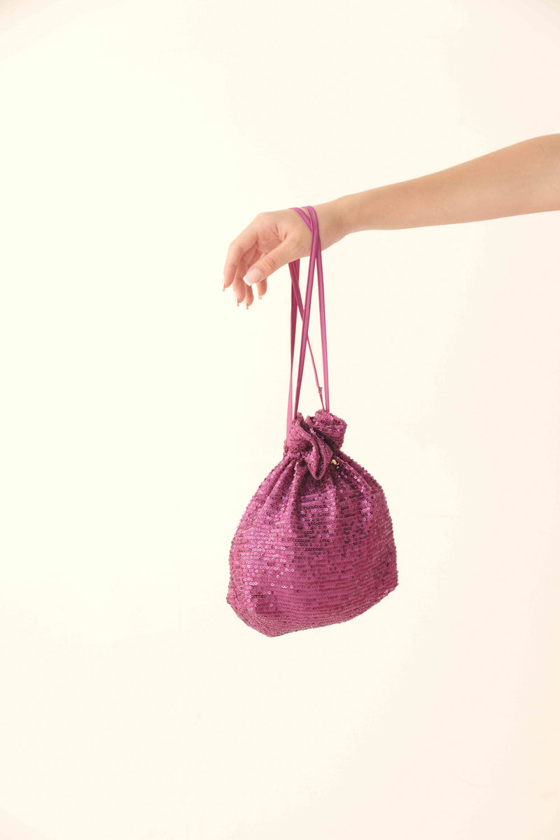 BORSA A SACCHETTO IN PAILLETTES