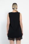 Abito con inserti in pizzo
