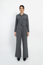 Tuta a palazzo in denim