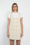 Abito giromanica in tessuto tweed