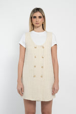 Abito giromanica in tessuto tweed
