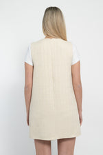 Abito giromanica in tessuto tweed