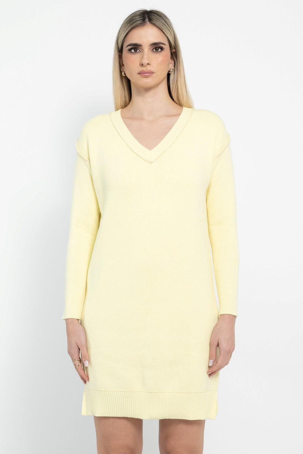 Abito in maglia con punto lurex