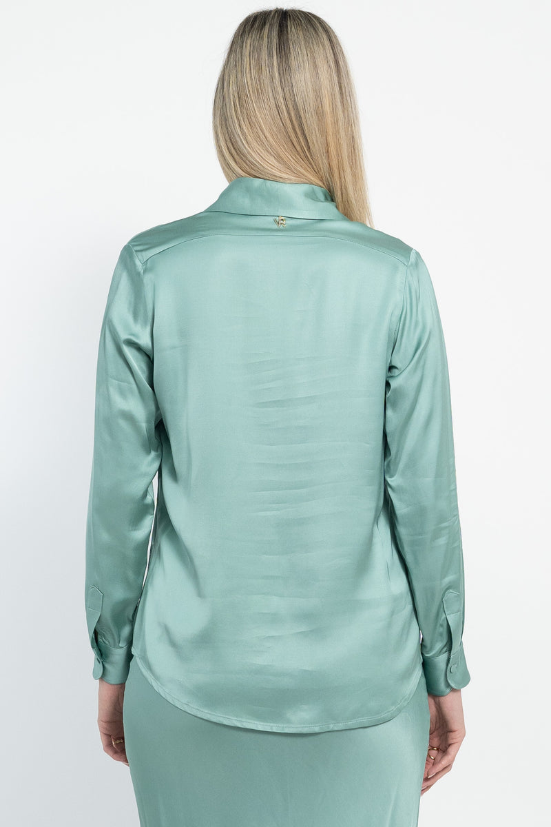 Camicia basica in raso