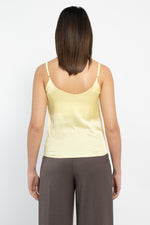 Top in raso con spallina regolabile