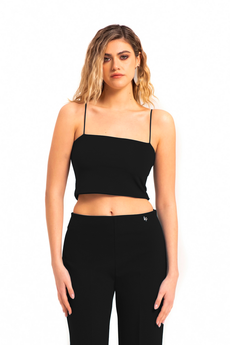 CROP TOP A FASCIA IN JERSEY TECNICO