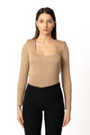 Body in jersey con spalline e accessorio