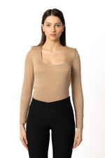 Body in jersey con spalline e accessorio