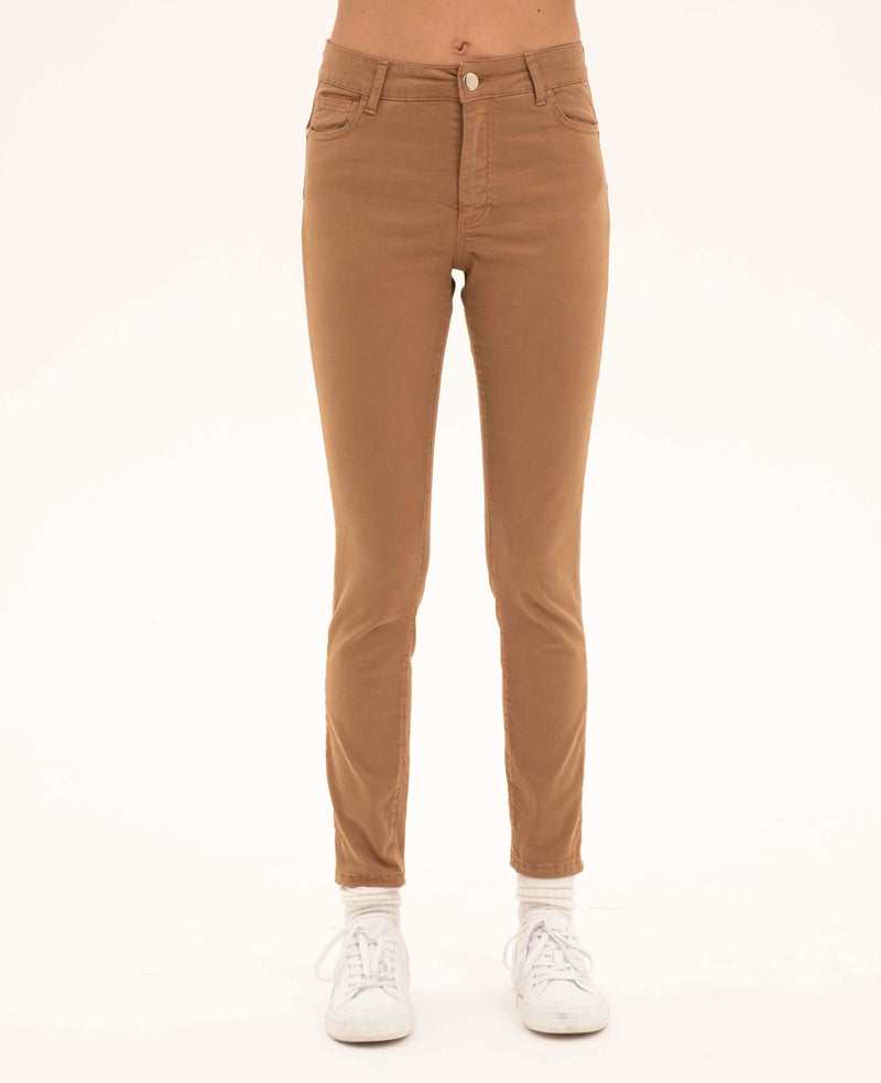 PANTALONE SKINNY-FIT IN GABARDINA