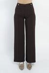 Pantalone palazzo con alette e patte