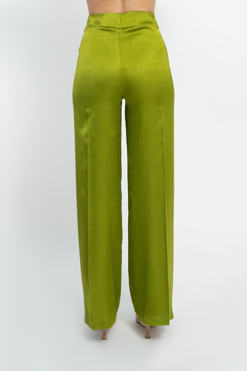 Pantalone palazzo in raso