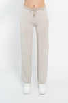 Pantalone in maglia a coste
