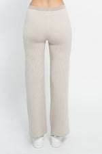 Pantalone in maglia a coste