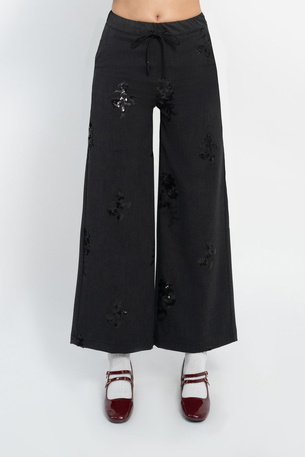 Pantalaccio in flanella ricamata