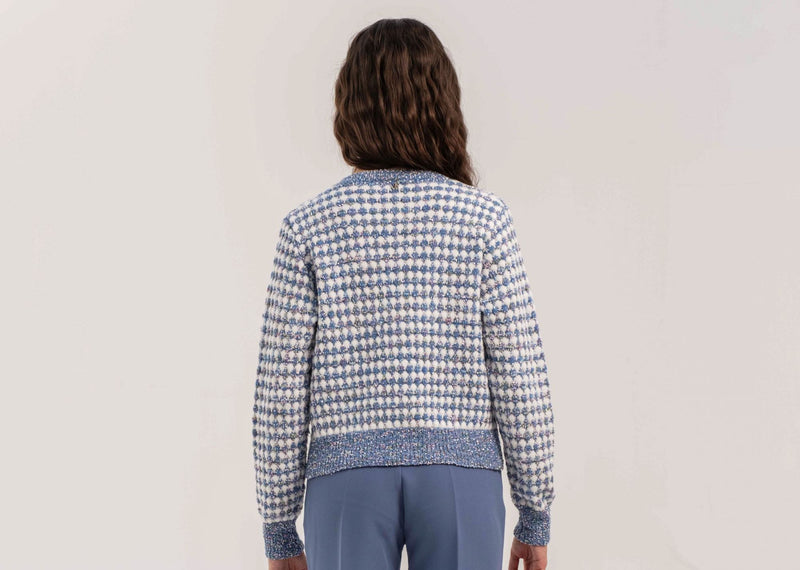 CARDIGAN JACQUARD CON BOTTONI GIOELLO