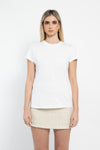 T-shirt mezza manica con logo ricamato