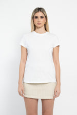 T-shirt mezza manica con logo ricamato