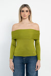 Maglia scollo bardot