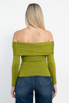 Maglia scollo bardot