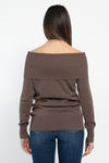 Maglia con scollo bardot