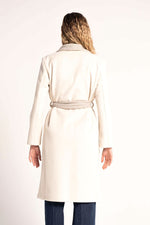 CAPPOTTO CHIUSURA A VESTAGLIA BICOLORE