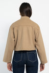Giubbotto in panno lana con zip