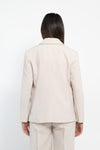 Giacca monopetto con pizzo mohair