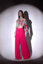 Pantalone palazzo in chiffon