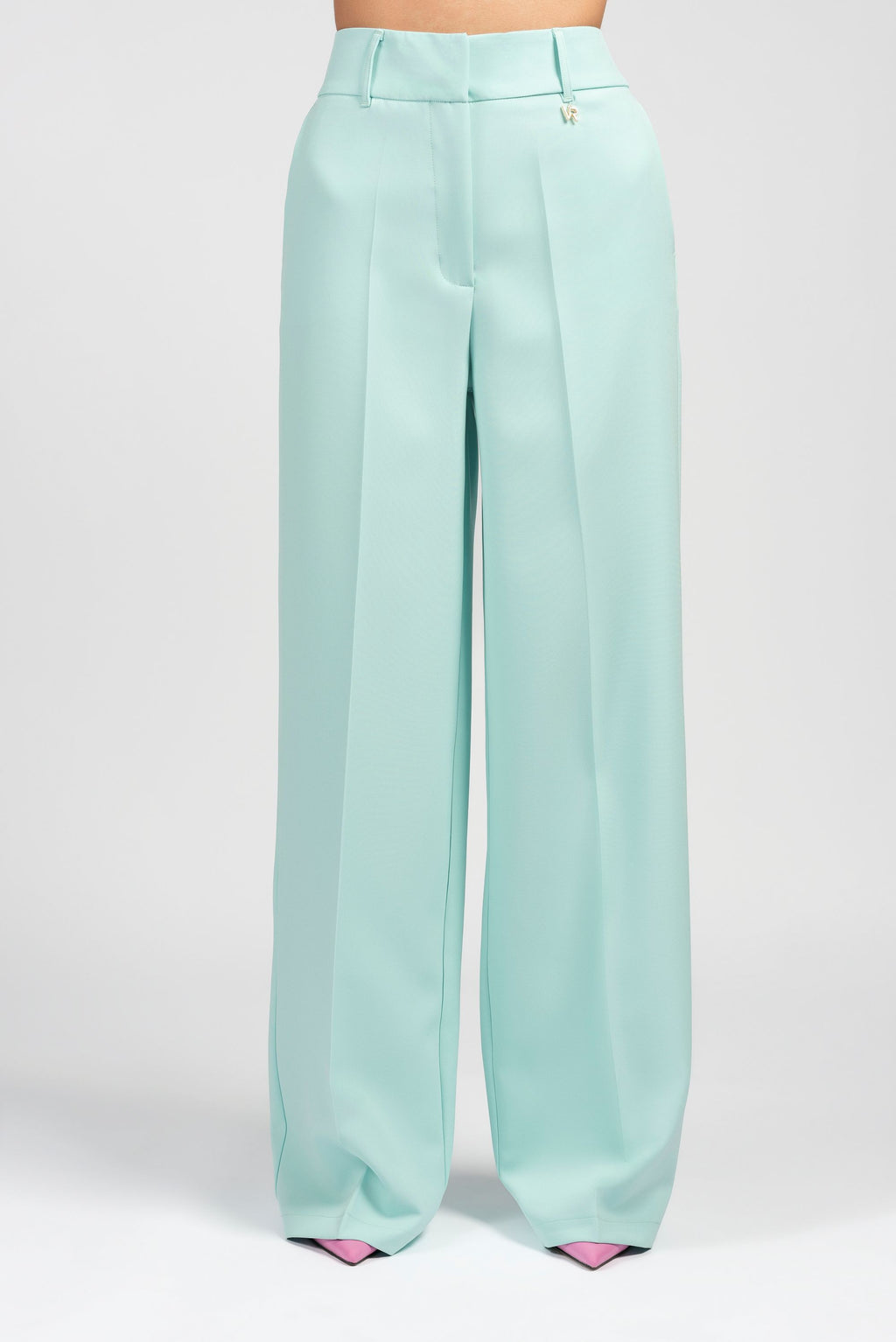 Pantalone palazzo con tasca america