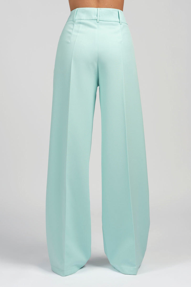 Pantalone palazzo con tasca america