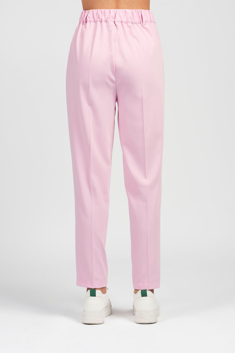 Pantalone con tasca america ed elastico dietro
