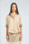 Camicia in cotone stretch a tre colori