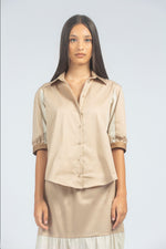 Camicia in cotone stretch a tre colori
