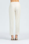 Pantalone cigarette fit con citurino e frisi lucidi