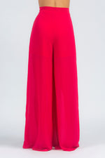 Pantalone palazzo in chiffon